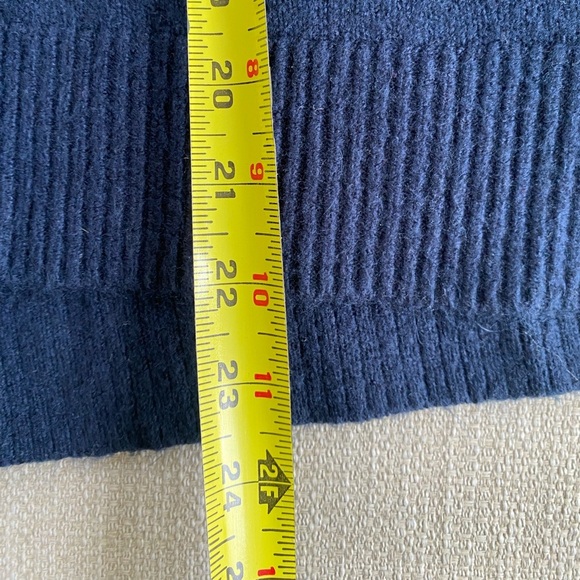 Madewell Sweater Women’s XS Navy Blue Juniper V Neck Wool - Picture 7 of 8